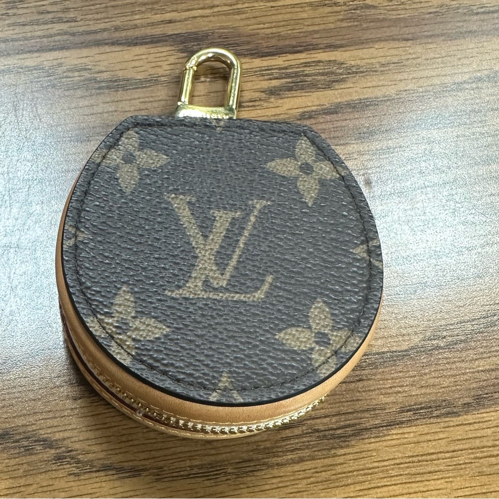 Louis Vuitton Brown and Tan Monogram Pouch
